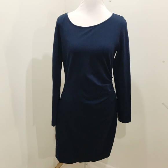 Kenneth Cole Size 12 Dress Body Con Solid Blue - Picture 2 of 7